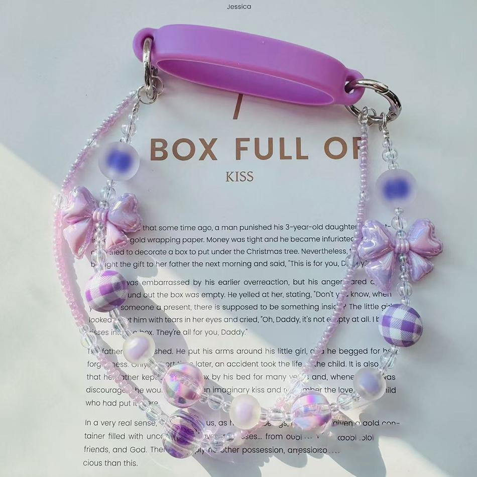 Water Bottle Handle Strap For Stanley Cup 30oz/40oz Portable Cute Crystal Cup Set 6-10cm Silicone Sling Thermos Cup Accessories