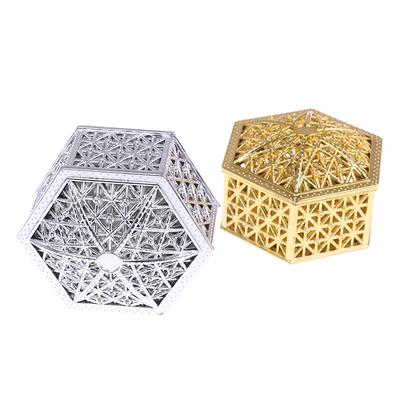 Creative Plastic Hexagon Candy Box Wedding Vintage Chocolate Gift Treat Boxes