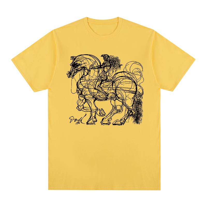 Don Quixote Vintage Tshirt Knight Picasso Art Painting Cotton Men T shirt New Tee Tshirt Womens Tops