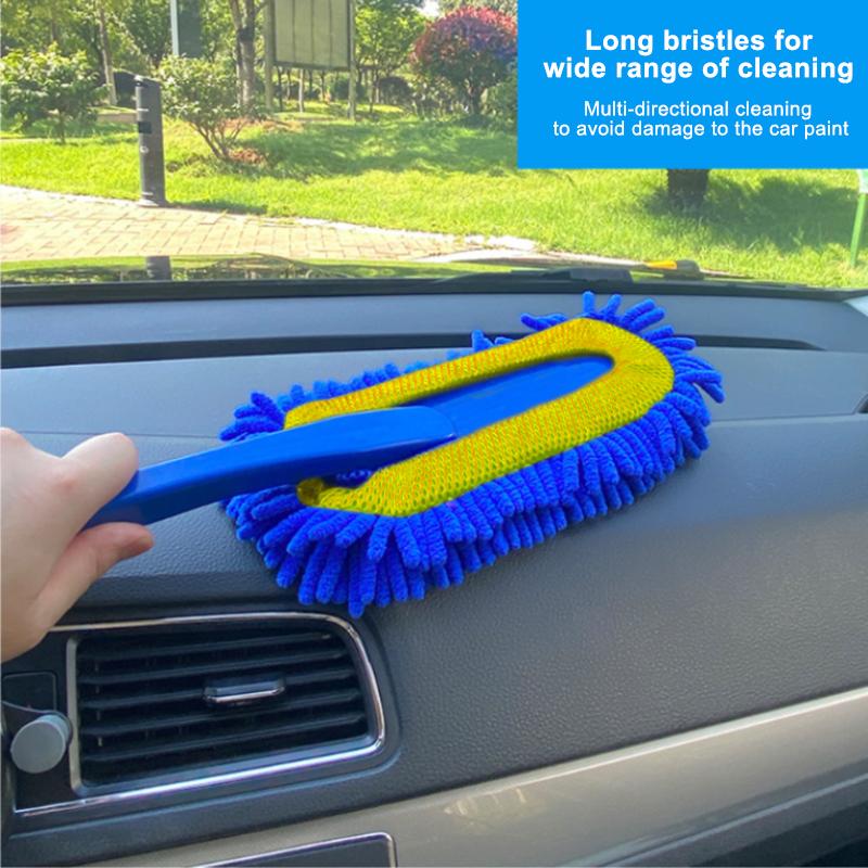 SEAMETAL Car Wax Mop Car Wash Brush Chenille Bristles Cleaning Brush Car Cleaning Tool