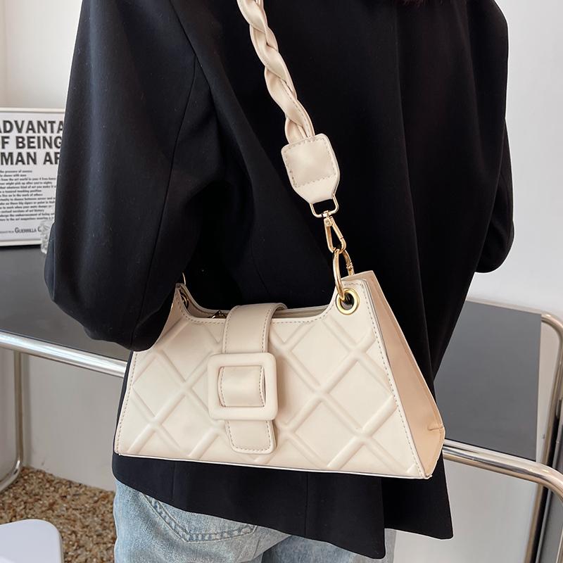 New PU Leather Mini Shoulder Bag Ladies Fashion Simple Style Pure Color Messenger Bag Wallet