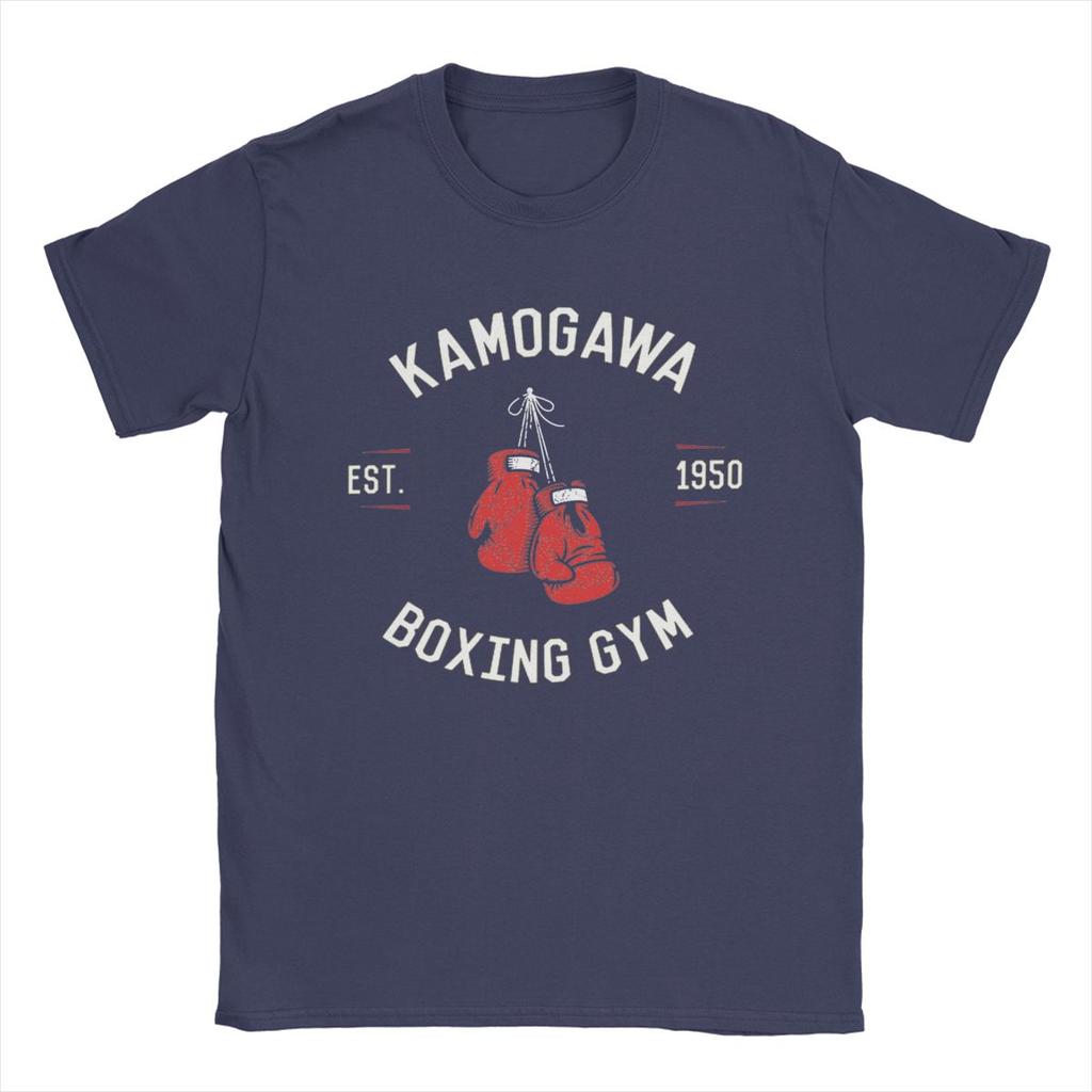 Amazing Hajime No Ippo Kamogawa Boxing Gym T-Shirt Men Crew Neck Pure Cotton T Shirt Anime Short Sleeve Tees Printed Clothing