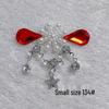 Children's Floral Face Stickers with Crystal Diamonds & Tassels for Ancient Style Makeup