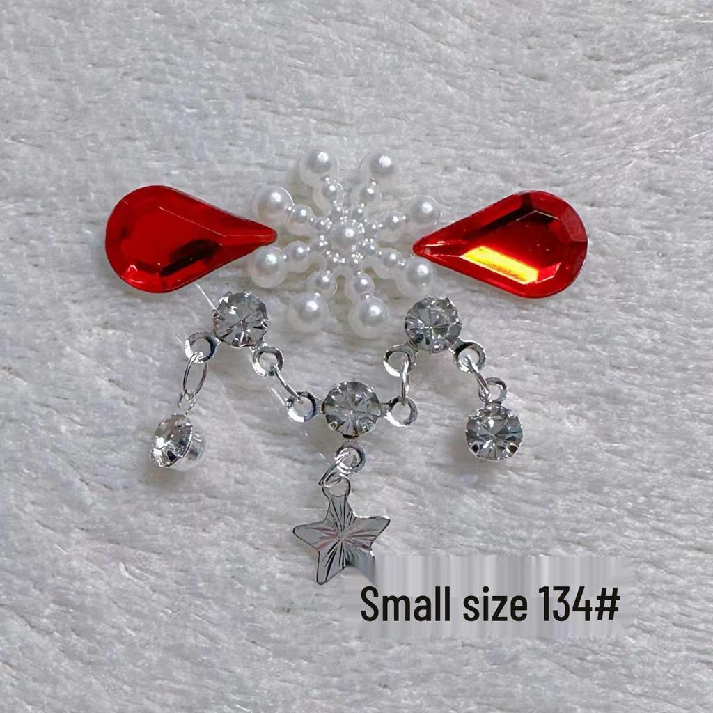 Children's Floral Face Stickers with Crystal Diamonds & Tassels for Ancient Style Makeup