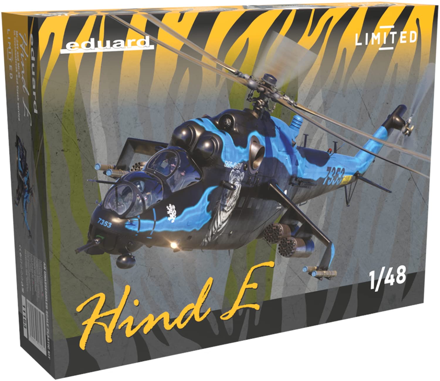 

Eduard 1/48 Масштаб Ограниченная Серия Чешская Армия Ми-24В/Ми-35 Hind-E Набор Пластиковой Модели EDU11163