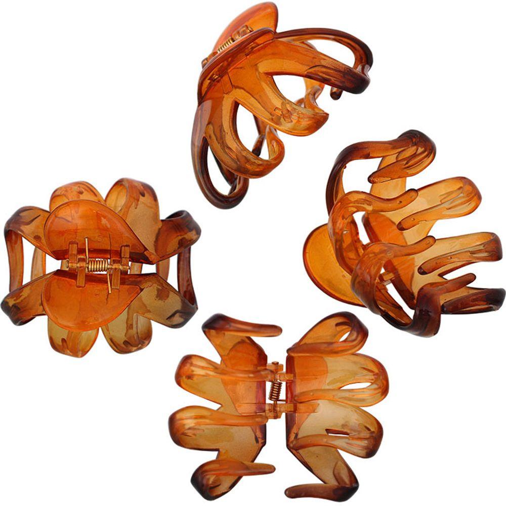 

Кофейная мода, большой коготь, нескользящий, 4 когтя, простые зажимы для когтей, заколки для купания, коготь для волос, заколки для волос