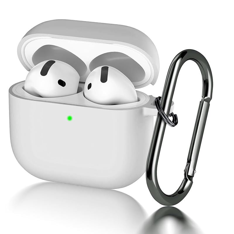 

Seltureone[New]For Airpods 4 cases Released in 2024 soft silicone material Full protective cover with key chain Loss prevention Shockproof anti-slip