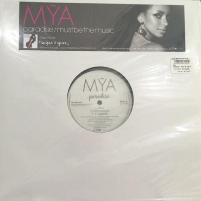 12-Zoll Schallplatte MYA - Paradise / Must Be The Music MRL19801019P Manhattan Recor 2008 Japan Pop Gebraucht