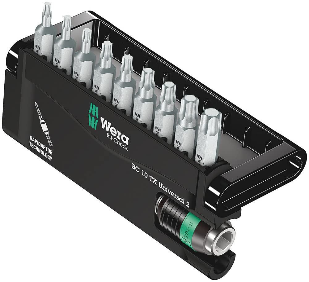 WERA Torx Driver Bit Torsion 057115 10-Piece Set, Bits,