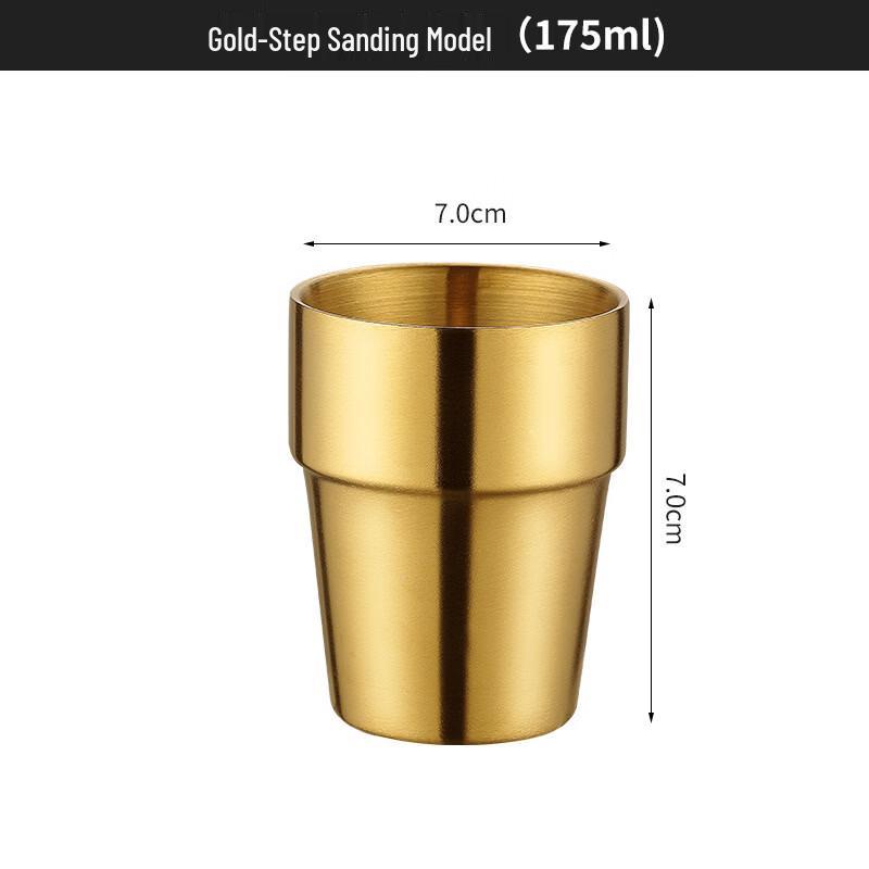 Shengjia 201 Stainless Steel Double-Wall Beverage Cups