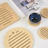 2PCS Thickened Heat Resistant Mat Natural Bowls Pad Simple Table Protectors  Kitchen