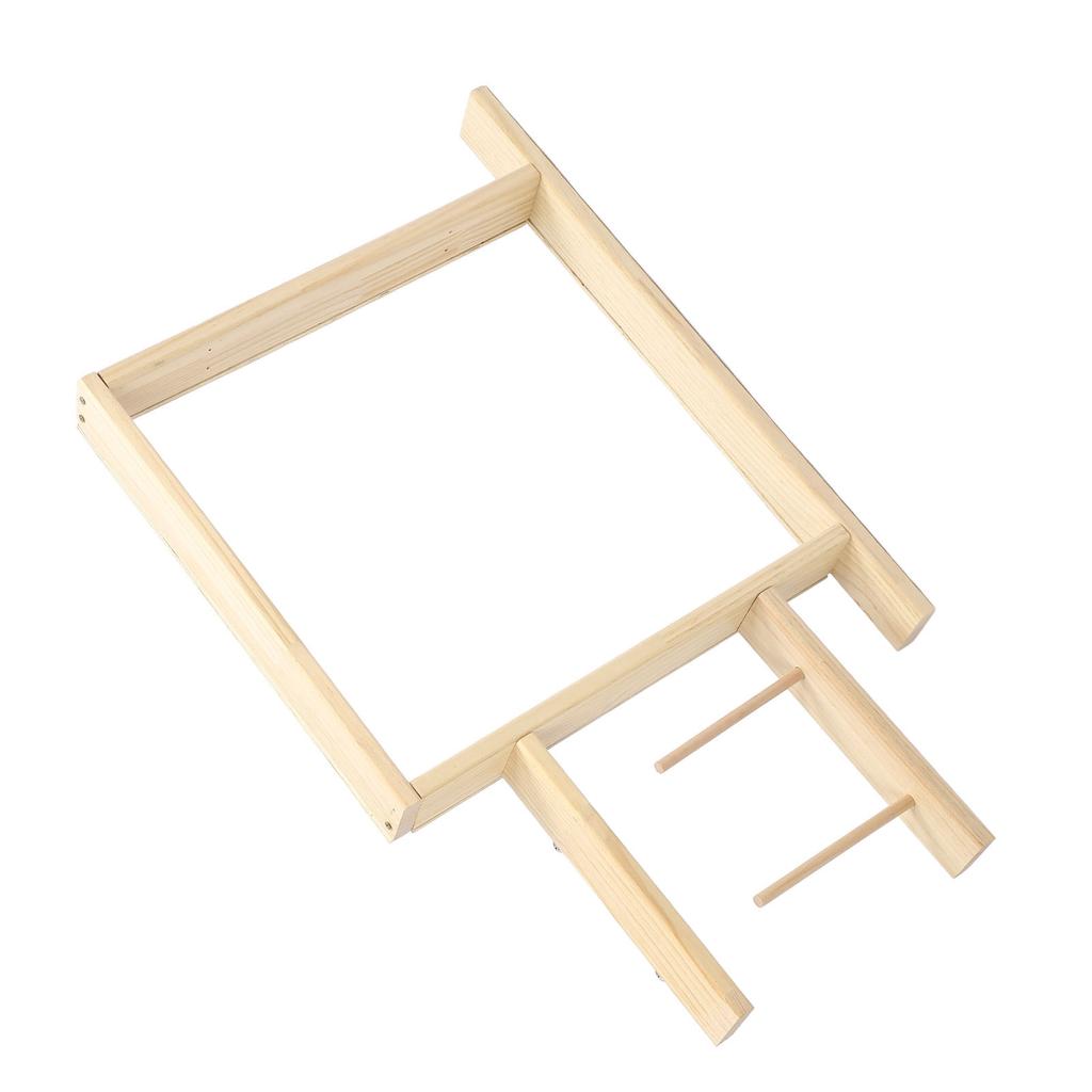 Rama pikowania DIY Craft Making Stal nierdzewna Dąb Tekstura drewna Łatwa instalacja Rama do robienia dywanów