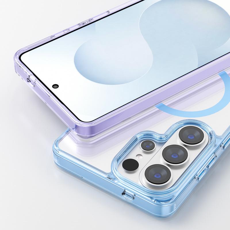Applicable to Samsung s26 series mobile phone case magsafe wireless charging s26ultra transparent magnetic mobile phone case