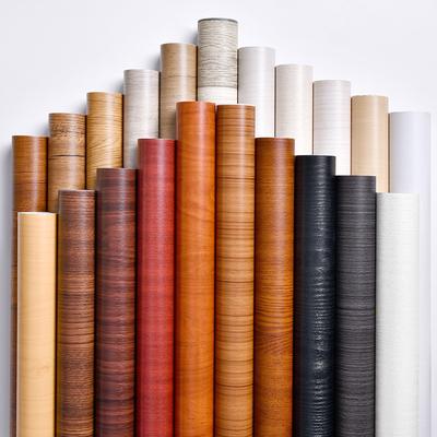 40CM X 1M Thickened Anti Fouling Waterproof Wood Grain Self-adhesive PVC Modern Furniture Decorative Wallpaper