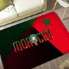 Morocco Map Flag Room Mats Anti-slip Absorb Water Long Strip Cushion Bedroon Mat Household Carpets