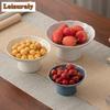 Kreative Lotus-Samenkapsel Abtropfende Obstschale Hoher Fuß Keramik Dim Sum Kochen Selbstbedienungs-Auslage Trockenes Dessert Süßigkeitenteller Teetablett