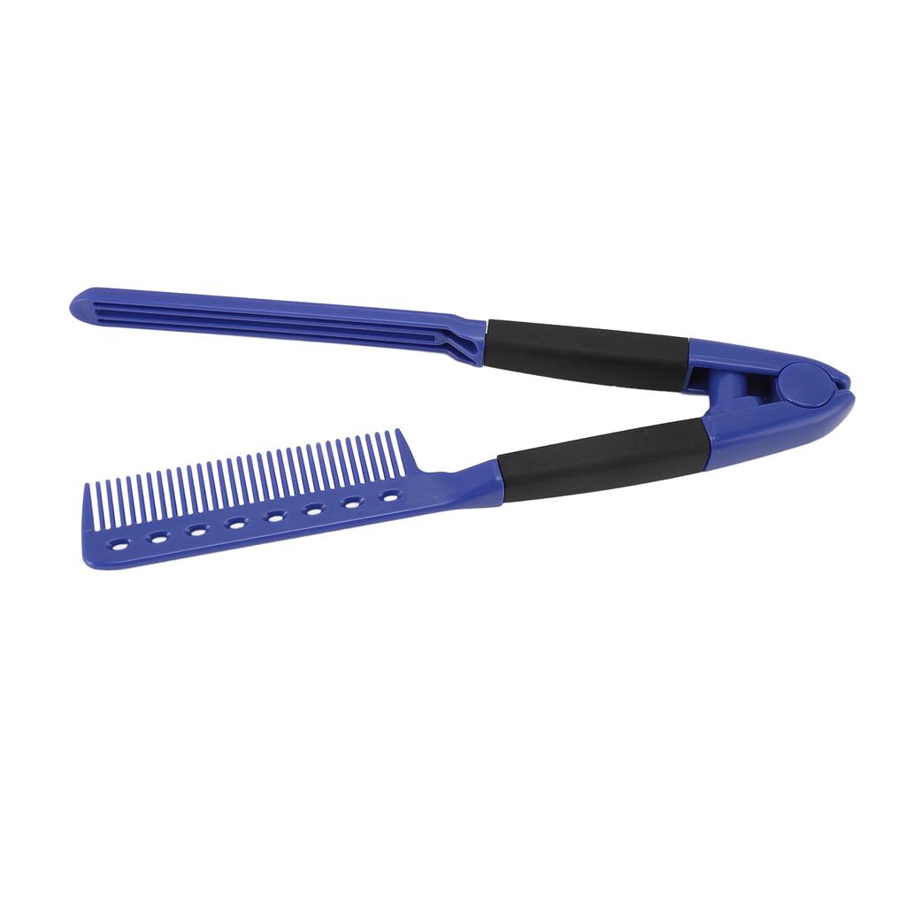 V-förmiger Haarglättungskamm Friseursalon Styling Antistatisch Hitzebeständig Flach Glättungs C