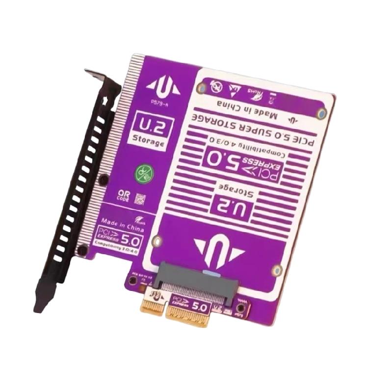 

PCIe 5.0 4X Multiple Drive Adapter Card with U.2/SFF 8639 Interfaces and Intelligent Heat Control 1