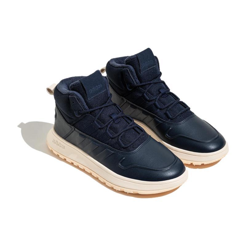 adidas Neo FUSION STORM Cushioning Wear Resistant Mid Top Casual Shoes Unisex Navy Blue Sneakers IF1626