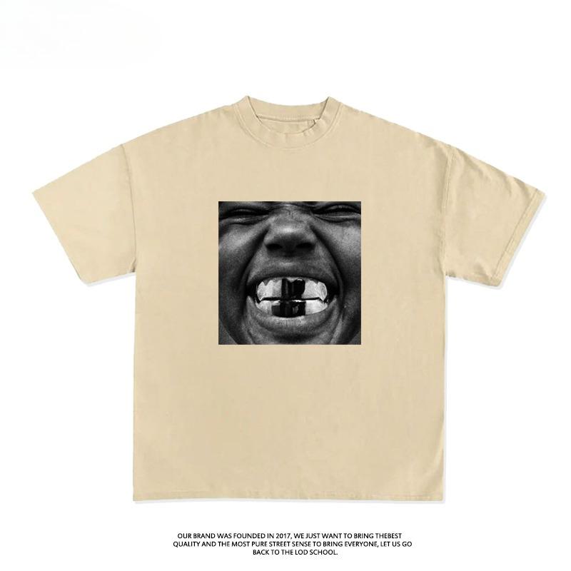 

Kanye s New Album BULLY Hip-hop Printed Short-sleeved T-shirt for Men and Women Summer Pure Cotton Europe and America XXXXL