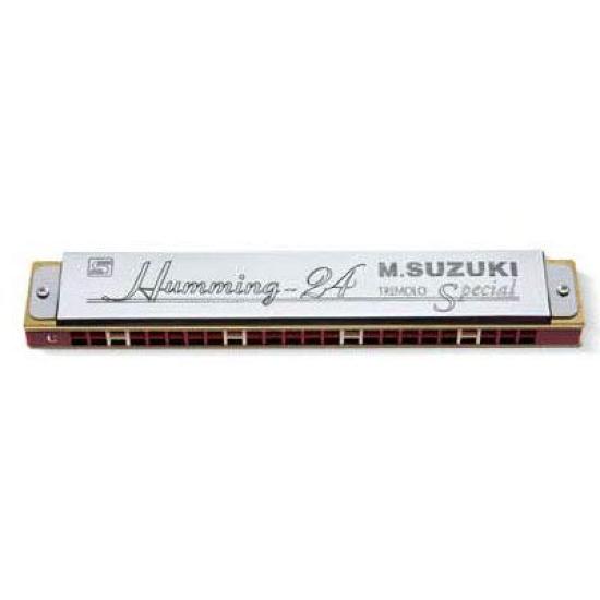 SUZUKI C Diatonic Premium Suzuki Humming Humming-24H 24-Hole Harmonica,