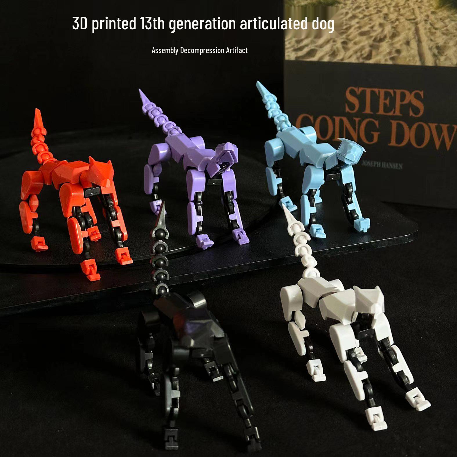 

13-шарнирная подвижная кукла-талисман: Сделай сам декомпрессионный 3D-печатный манекен-игрушку