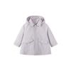 Mini Balabala Girls' and Children's Loose A-Swing Hooded Cotton Soft Three Proof Coat Autumn