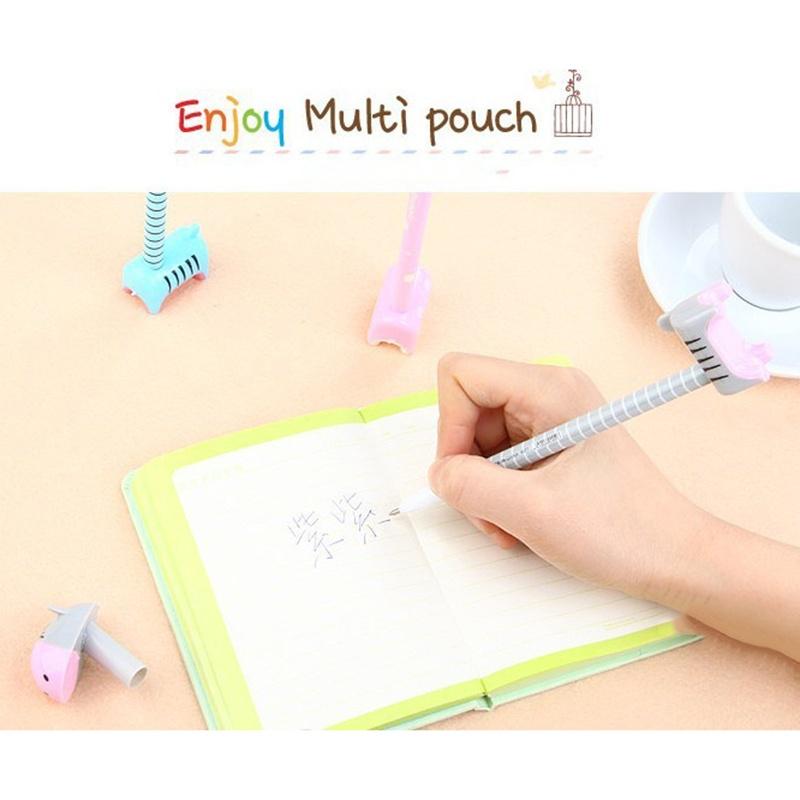 4 Pcs Donkey Ball Pen Novelty Student Toys School Office Cartoon Stationery Plastic