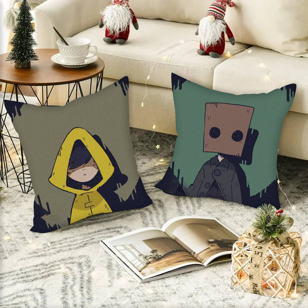 Game L-Little Nightmares Horror Pillowcases cushion covers living room sofas home decor gifts