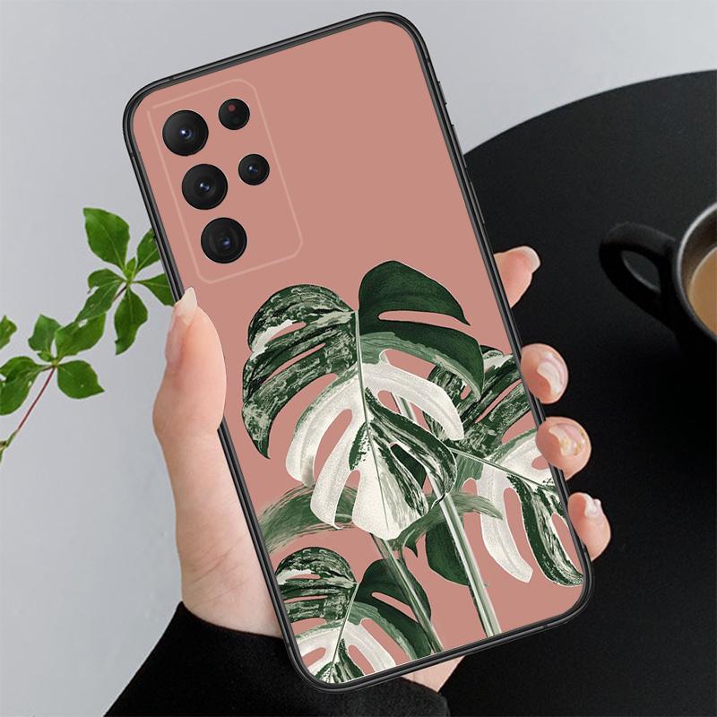 Palm Tree Leaves Phone Case For Samsung A52S A21S A33 A23 A13 A14 A32 A52 A53 A54 A51 A71 M51