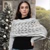 Scarf With Sleeves Women Soft Knitted Wrap New Fashionable Pullover Shawl Windproof Warm Autumn Winter Poncho