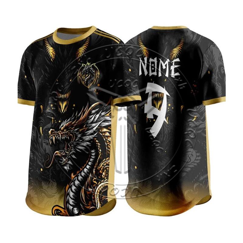 2025 New Dragon Football Shirt Children's And Youth Sports Shirt Street Fashion Men's And Women's Loose Short Sleeved T-Shirt