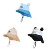 Kids Cartoon Sun Hat With Wide Brim For Summer Outdoor Protection