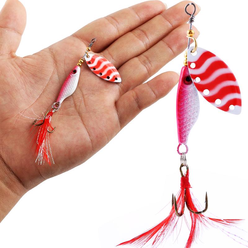 Esca Artificiale Dura per Carpa Cucchiaino Spinner Esca Metallica Affondante Attrezzatura da Pesca in Mare Pesca in Profondità