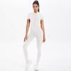 New Nude Tight Fitting Short Sleeved Yoga Sports Jumpsuit, Outdoor Leisure Running Fitness Suit, Quick Drying Jumpsuit For Women
