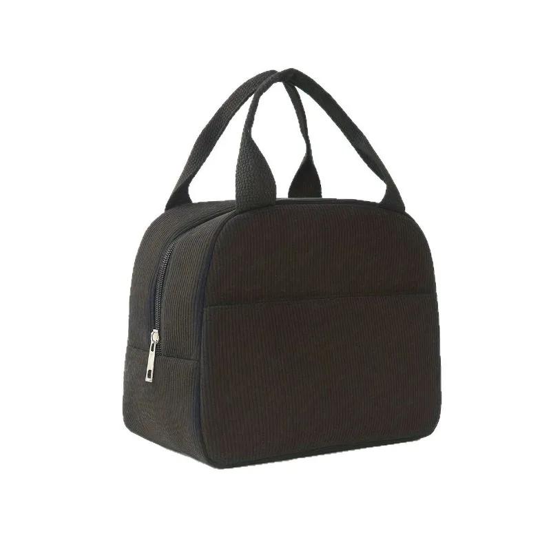 Woolen Lunch Bag Cool Lunch Container Reusable Insulated Lunch Bag Suitable for Picnics School Work Trips Bento Box Food Pouch
