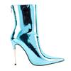 Fashion FHC Europea Patent Leather Women Ankle Boots,Stage Show Shoes,Colorful Short Botas,34-47,Purple,Green,Blue,Orange,Pink,Dropship