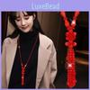 Stylish Ethnic Inspired Long Crystal Bead Sweater Necklace For Women