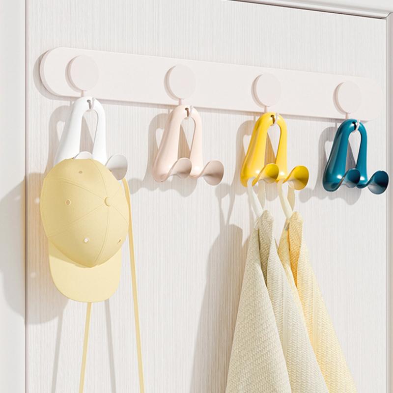 3/2/1Pcs Bag Hanger Hook Double Hooks Space-Saving Clothes Hats Scarf Handbag Storage Rack Wardrobe Backpack Hook
