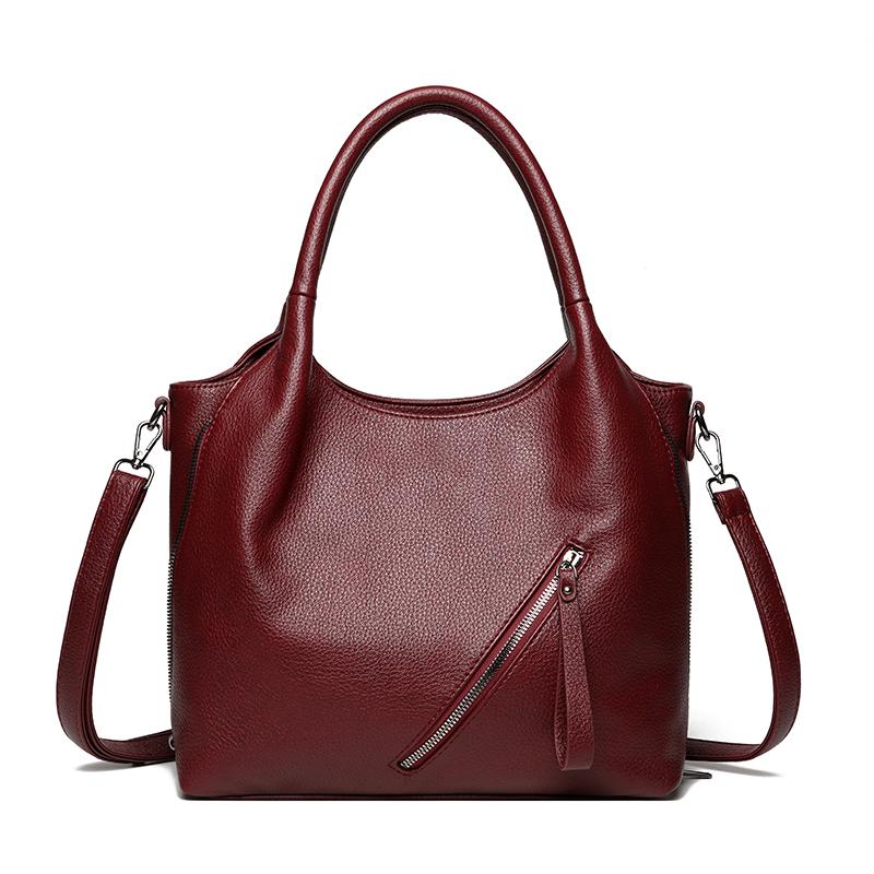 Modische Kunstleder-Umhängetasche für Damen, Handtasche mit großem Fassungsvermögen, Retro-Umhängetasche geeignet für den täglichen Gebrauch und zum Einkaufen