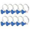 10pcs Hose Clamps Adjustable 25-40mm Stainless Steel Non-slip Grooves Clamps With Wing For Pools Washing Machines Gardens