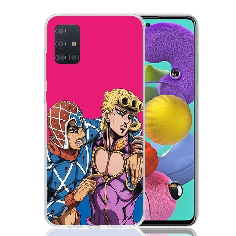 JoJo Adventure Giorno Giovanna Phone Case For Samsung Galaxy A52 A32 A22 A12 A02S A50S A30S A51 A31 AA71 Note 20 Ultra 10 S10 Pl