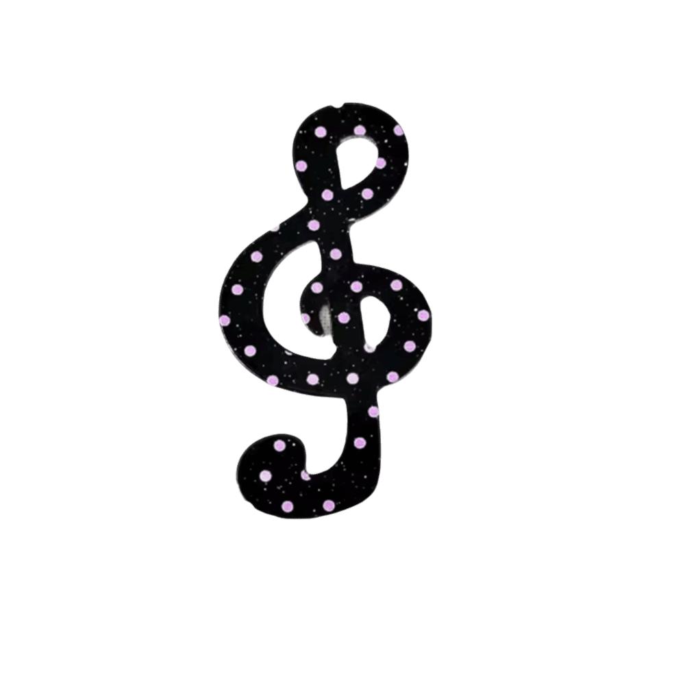 Cute Acrylic Musical Note Hairpins Creative Sweet Polka Dot Hair Clips Anti Slip Elegant Korean Fashion Hair Accessories Girls