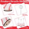 24 Stück Sportball-Basis-Memo-Clips Baseballförmige Metall-Draht-Tisch nummernhalter Baseballkartenhalter Runde Platzkartenständer