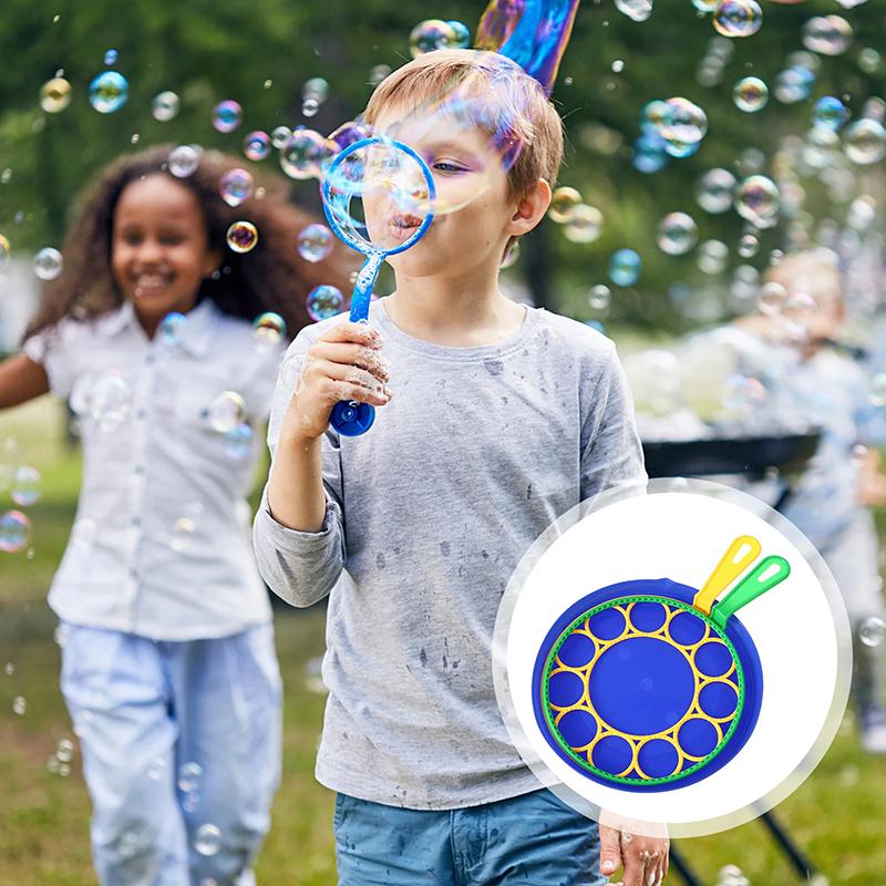Children Big Bubbles Wand Kit Kids Toys Fancy Bubble Circle Props Parent-Child Interaction Props Outdoor Playtime Toys