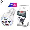 Car Charger 5 Port USB Type C 75W PD Phone Charger Quick Charge 3.0 Fast Charging Power Adapter For IPhone Samsung H U6Q0