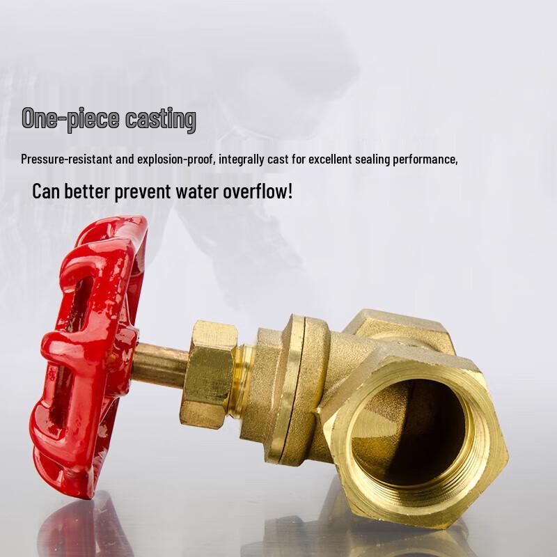 Camel Bells ZH254 Double Internal Thread Brass Stop Valve