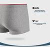 Men's Plus Size Antibacterial Cotton Striped Boxer Briefs