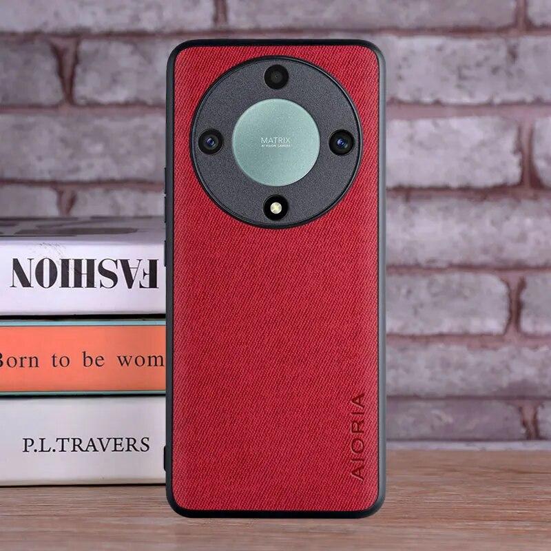 Case for Honor Magic 5 Lite Pro Coque Luxury Textile Leather Skin Soft Phone Cover Funda for Huawei Honor Magic6 Lite Pro X9b Case Capa