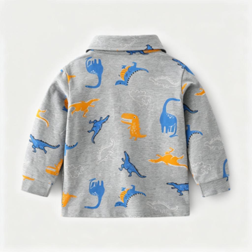 Women's Print Long Sleeve Lapel Collar Soft Comfortable Casual Shirt Top
